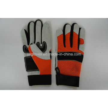 Mechanic Handschuh-Silikon Handschuh-Schutz Handschuh-Arbeitshandschuh-Handschuh-Leder Handschuh